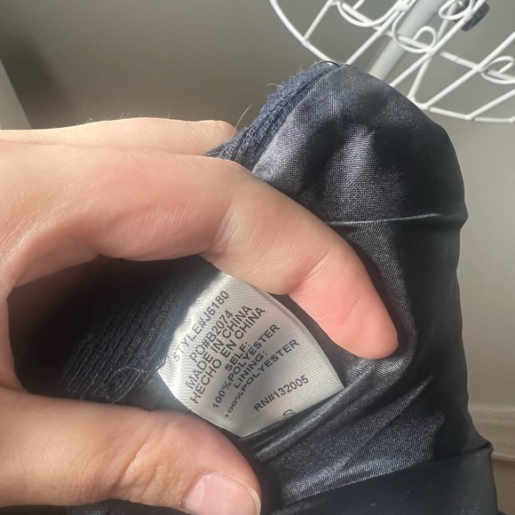 Entro Puffer Quilted Navy Zip Up Vest Sz S Preppy Fall Layering Old Money Padded - Picture 6 of 6